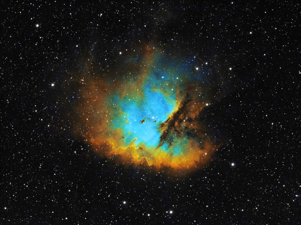 Emission nebula NGC 281, Pac-Man Nebula