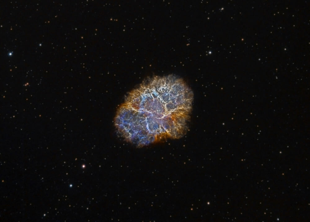 Gas nebula NGC 1952, M1, Crab Nebula