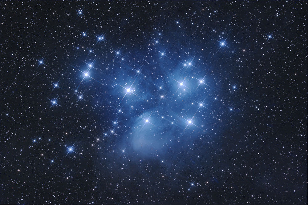 Open star cluster M45, Hyades