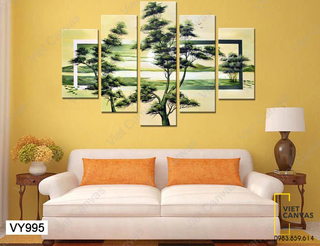 Điểm nổi bật ở tranh canvas ghép