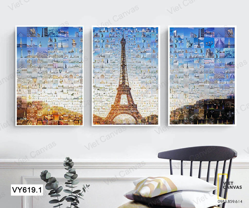 Tranh canvas Paris thay đổi không gian nhà bạn