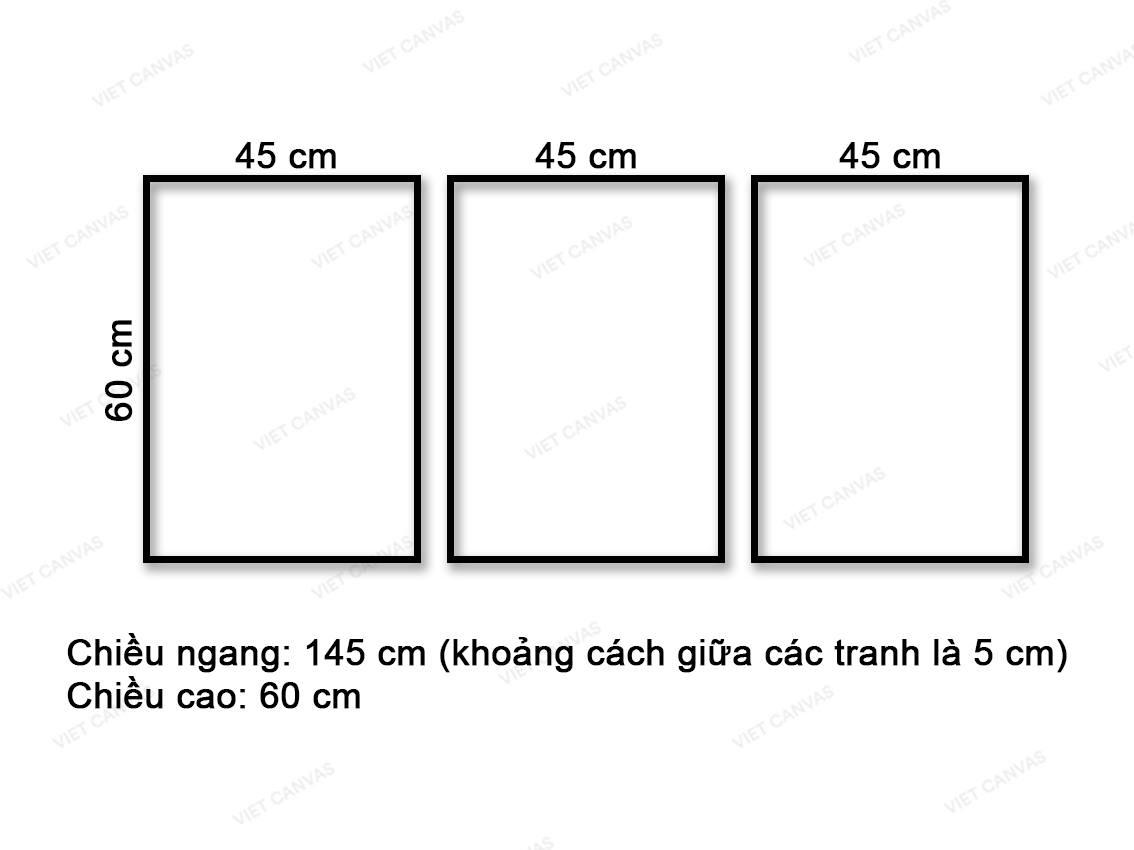 Bộ 3 Tranh Bức Thư Và Lá Bài - VV264.1 - Viet Canvas