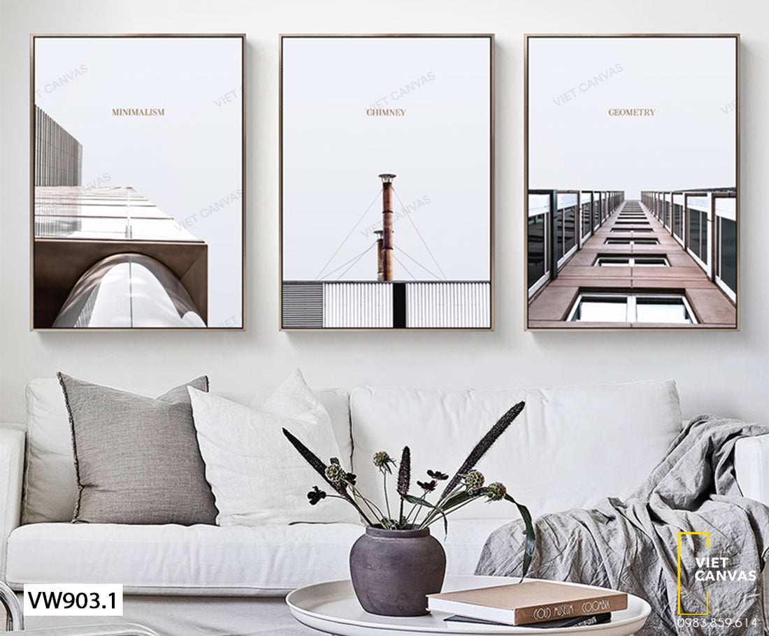 Nội, ngoại thất: Tranh treo phong khách phong cách, ấn tượng  Bo-3-tranh-minimalism-geometry-and-chimney-VW903.110068344_1100x