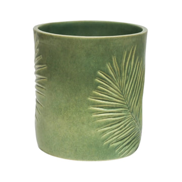 Kew Stoneware Green Sago Palm Planter Pots & Planters Ivyline