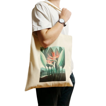 Streltzia Bird of Paradise Tote Bag Gift GROW TROPICALS