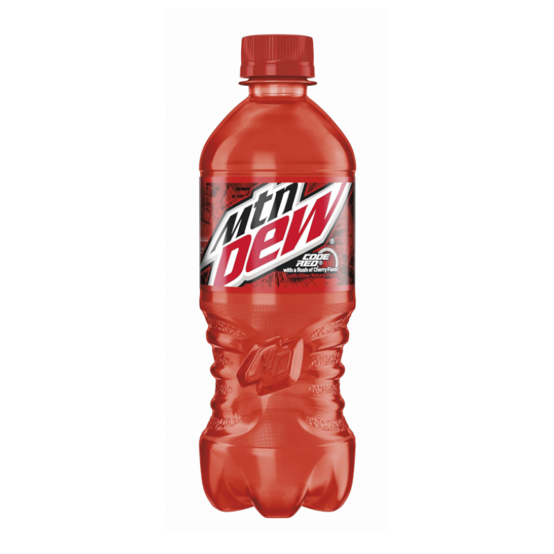 Mountain Dew Code Red Bottle 591ml American Candy Co