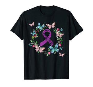 Fibromyalgia Awareness Shirt - Butterfly T-Shirt