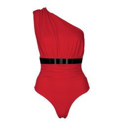 MONACO Swimsuit - CORAL RED  *PRE ORDER *10.8.2022