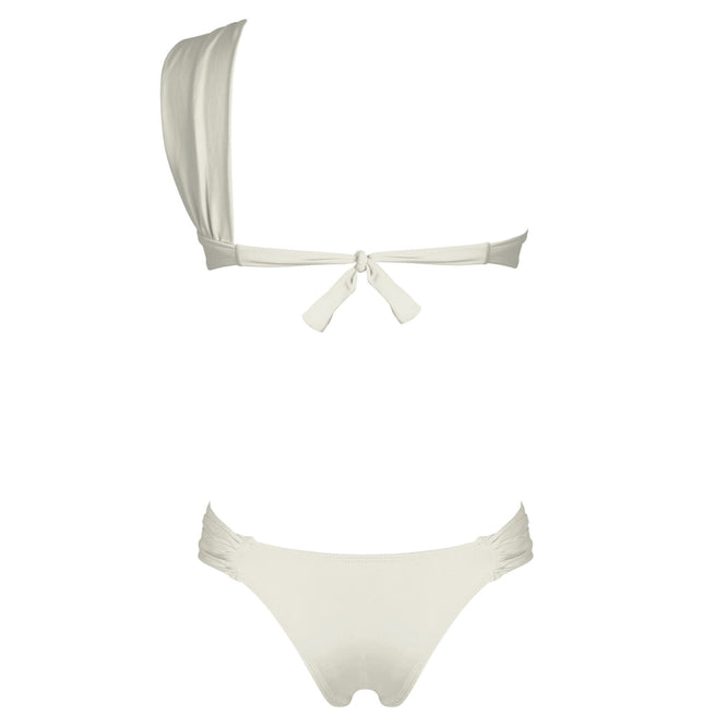 The CAPRI One Shoulder Bikini - ECRU – SEAME-SWIM