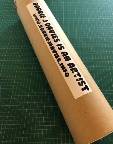 Unframed prints ship in a hard back envelope or tube with acid free tissue paper