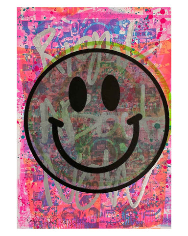 Happy Print by Barrie J Davies