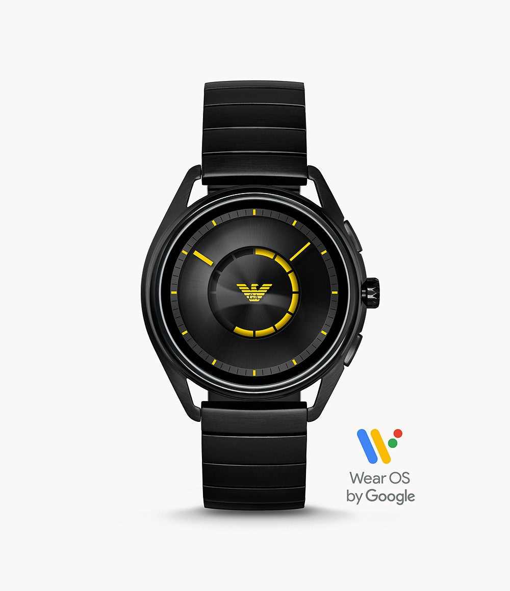 black armani smartwatch