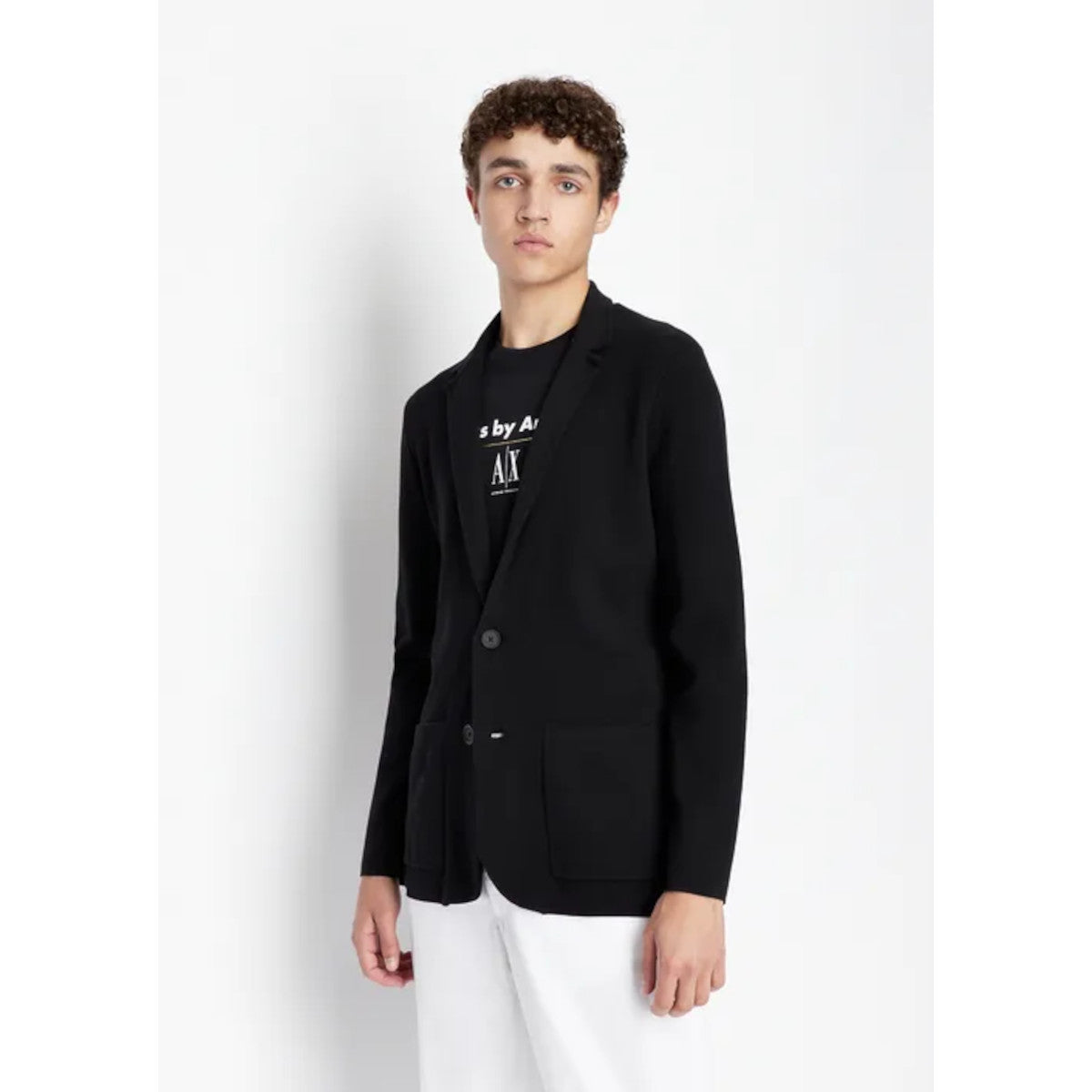 Armani Exchange Knitted Blazer 1200 Black – Frank Bird