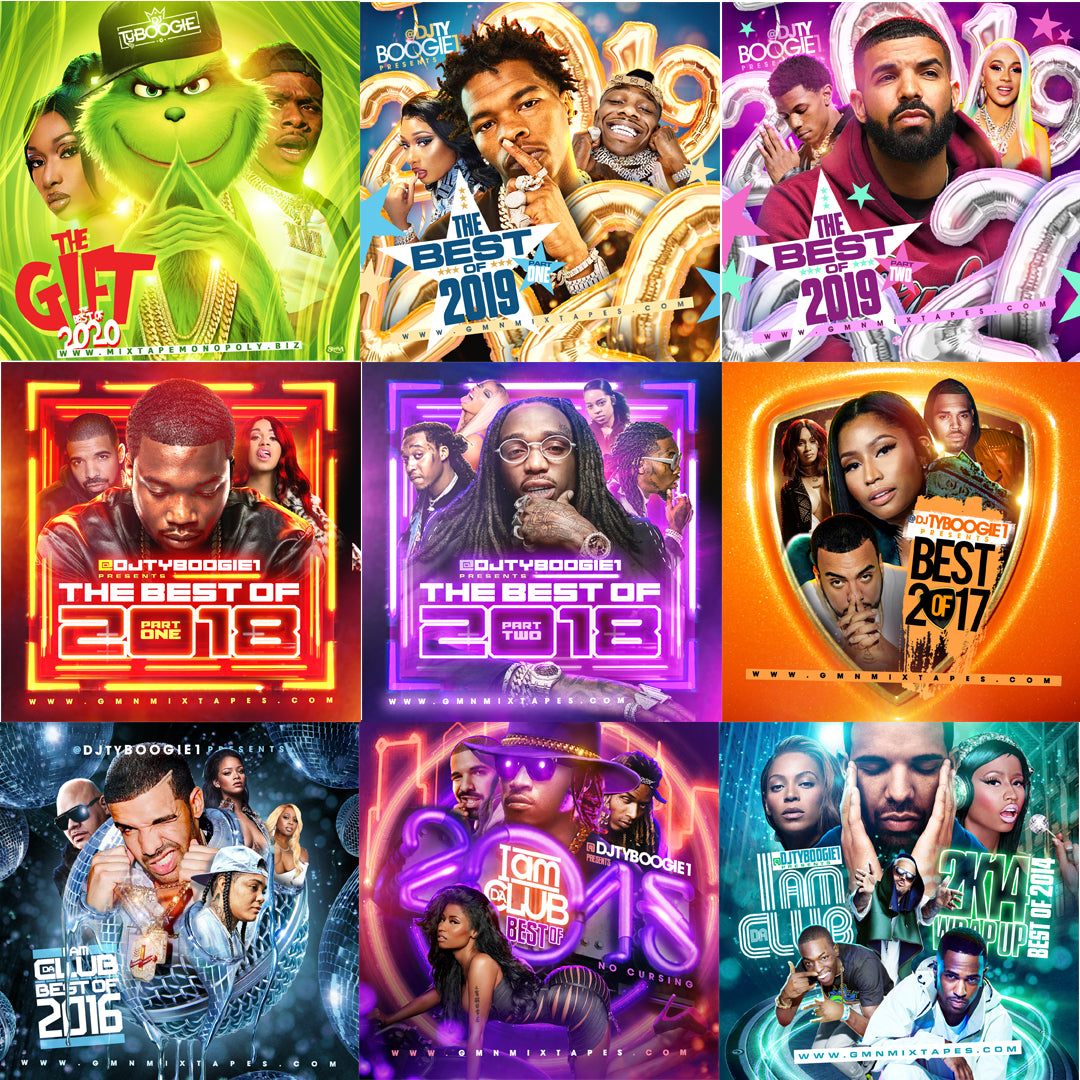 DJ Ty Boogie - I Am Da Club "Best Of 2013-2020", USB Flash Drive. Over 11.5 Hours of Music Mixes! Edited, No Curses.