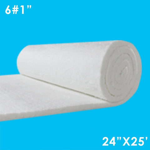 Ceramic Fiber Blanket - 6lb/cu.ft, 1/2 x 24 x 600 (100 sq.ft /Roll)