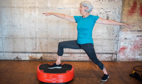 women exercising with Power Plate