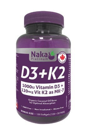 Naka: Vitamin D3 & K2
– Two Pharmacy