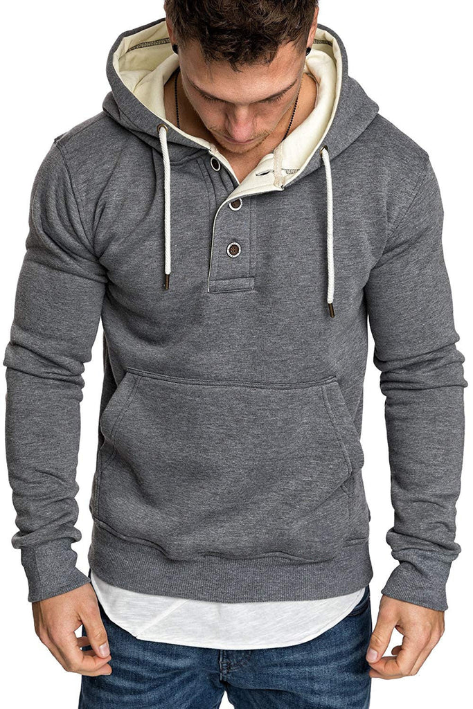 Men Hoodie Sweatshirt New Casual Solid Long Sleeve Mens Hoodies Slim Z –  Selvence