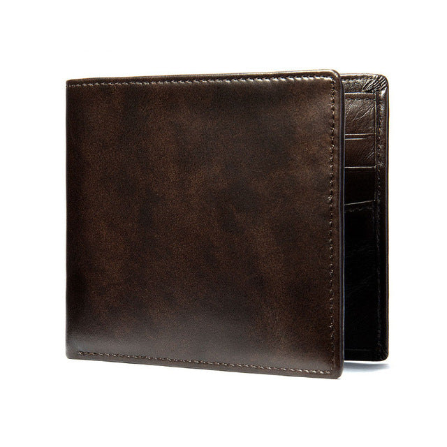 Machossy Genuine Leather Wallet Ultra Thin  Men's