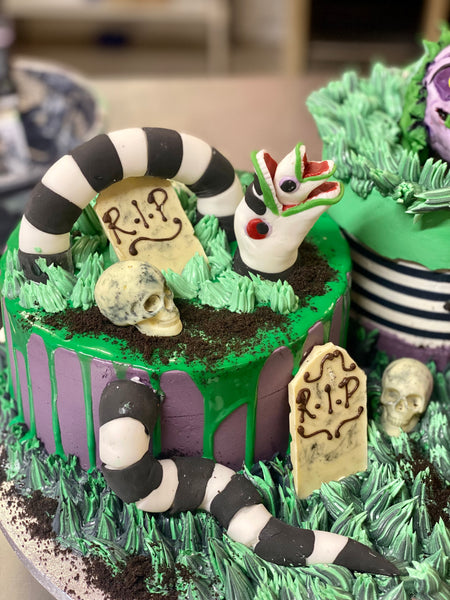 Beetlejuice Sandworm Cake Topper