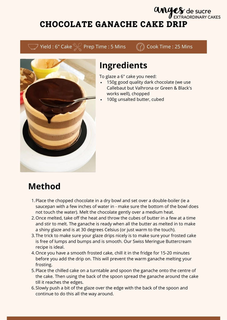 Chocolate Ganache Drip Cake Recipe