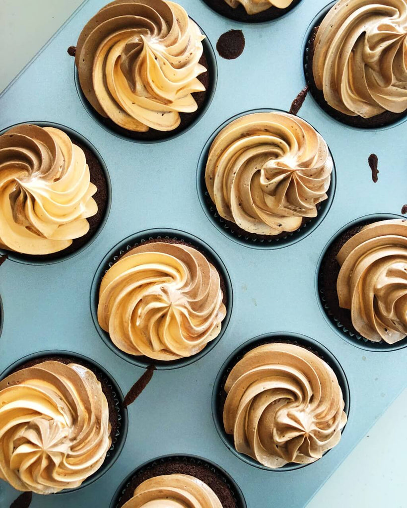 Chocolate orange cupcakes - frosted