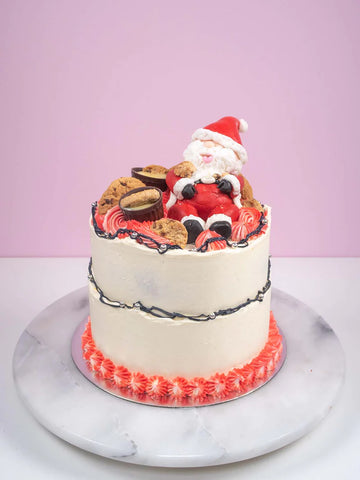 Disco Santa Christmas Cake