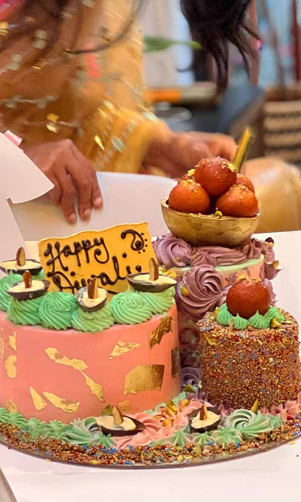Diwali Gulab Jamun Party Cake