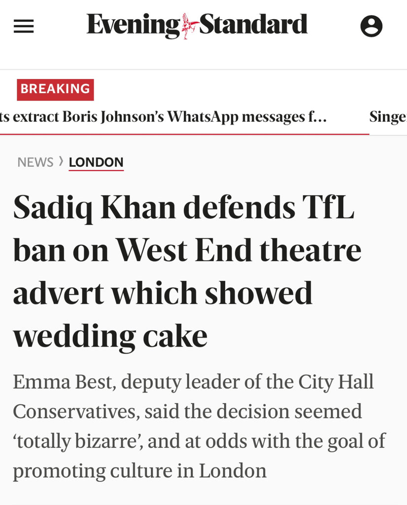 Evening Standard - Sadiq Khan TfL Advert Ban 1