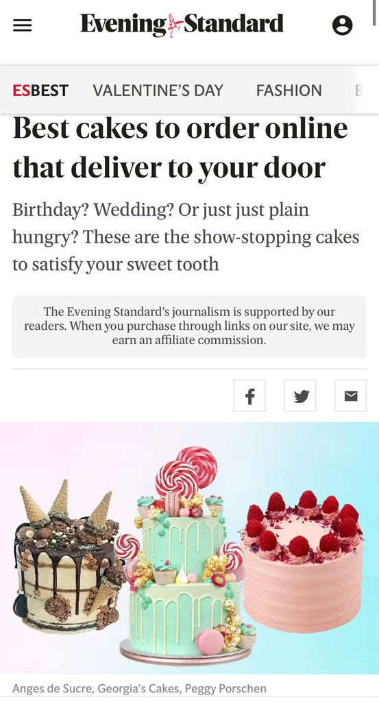 Evening Standard Best Cakes in London