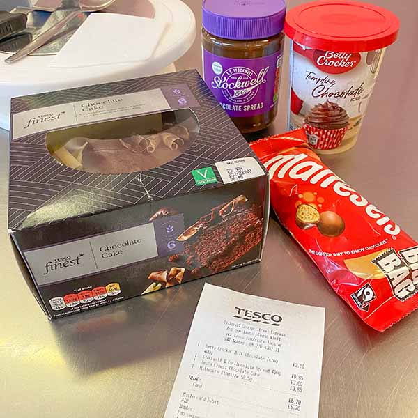 Fake Bake - Chocolate Malteser Cake Ingredients