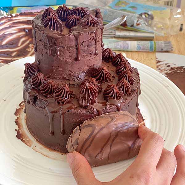 Fake Bake M&S Colin Caterpillar Recipe - decorate