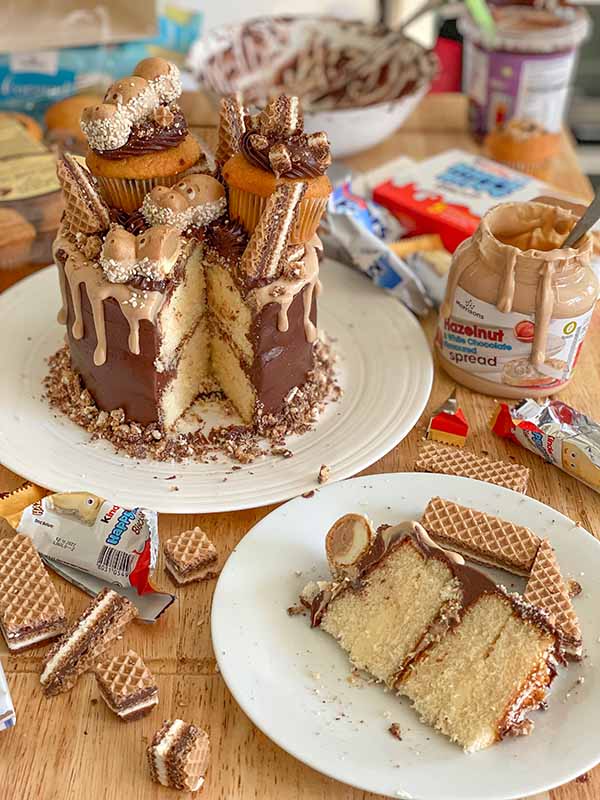 Fake Bake Morrisons Happy Hippo Cake Recipe - slice