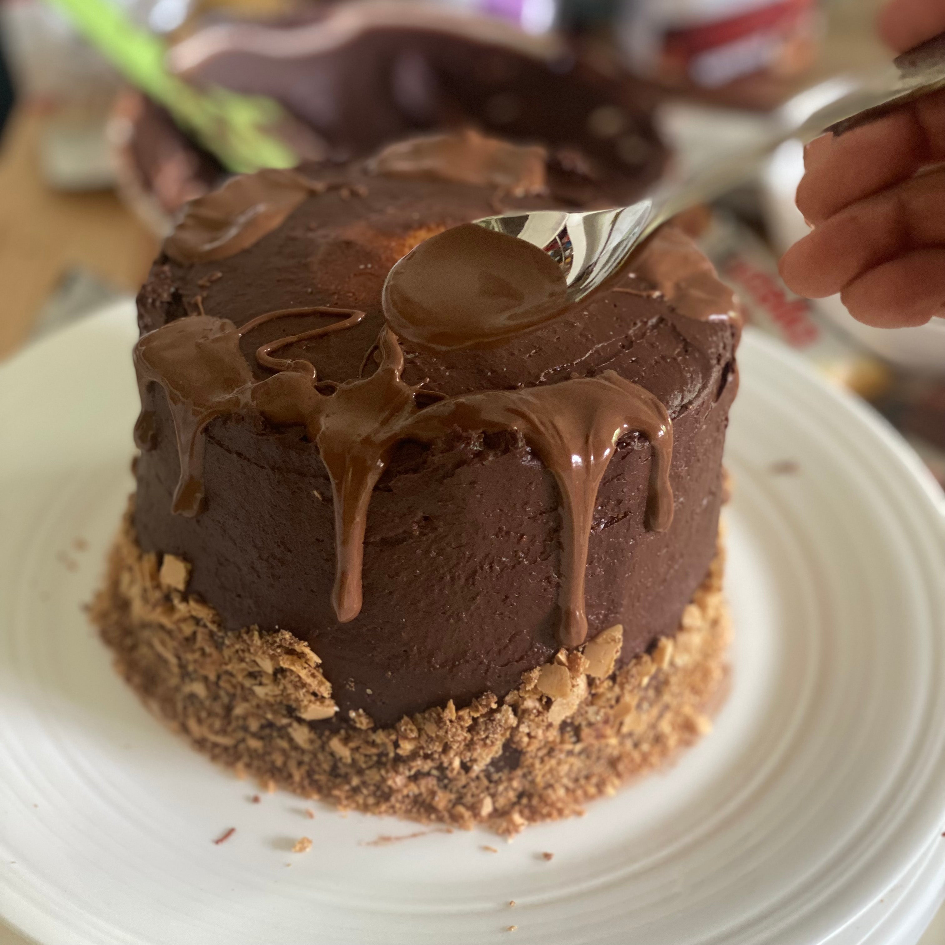 Fake Bake Recipe Morrisons Nutella Cake - drip