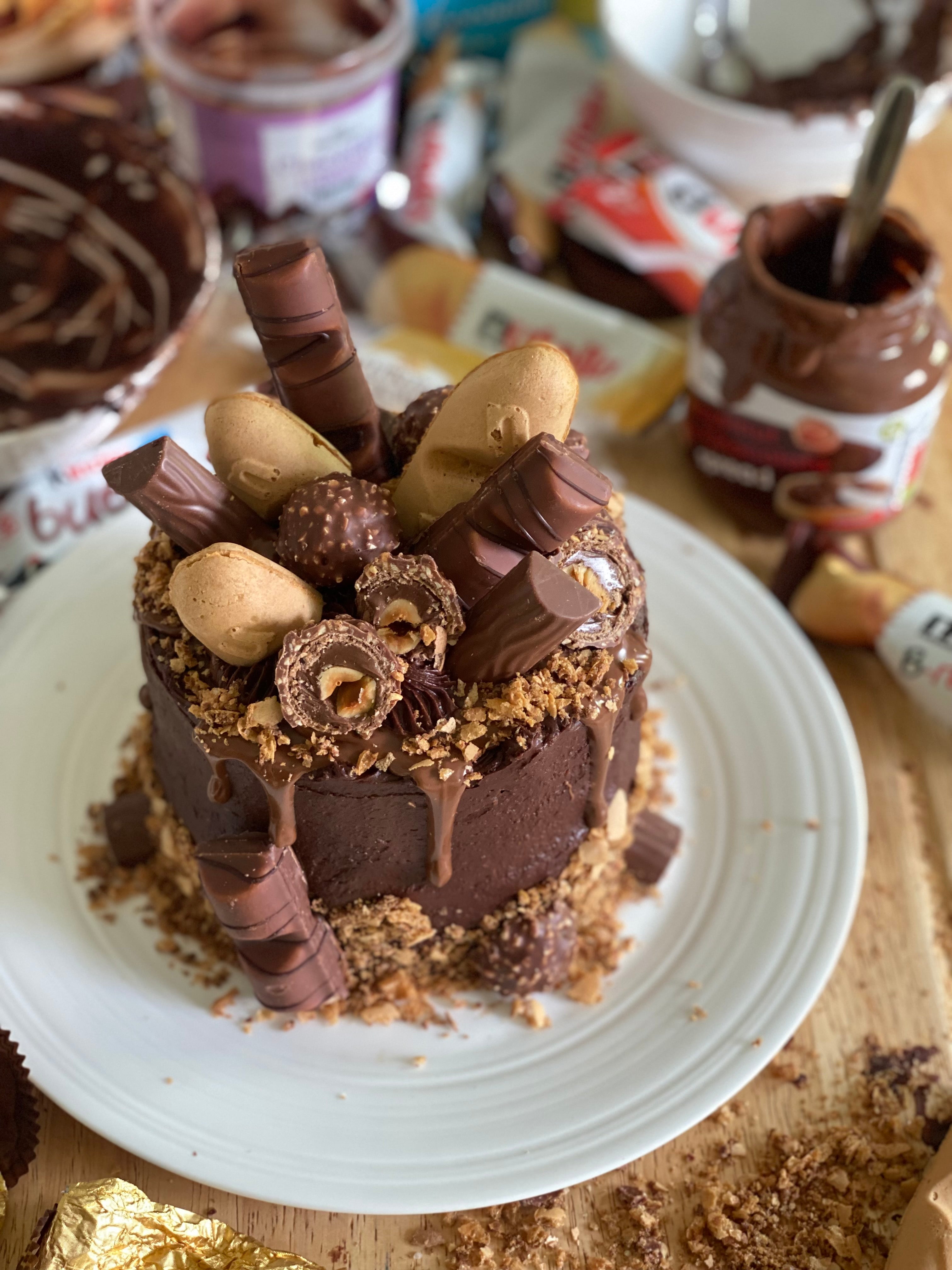 Fake Bake Recipe Morrisons Nutella Cake - top view