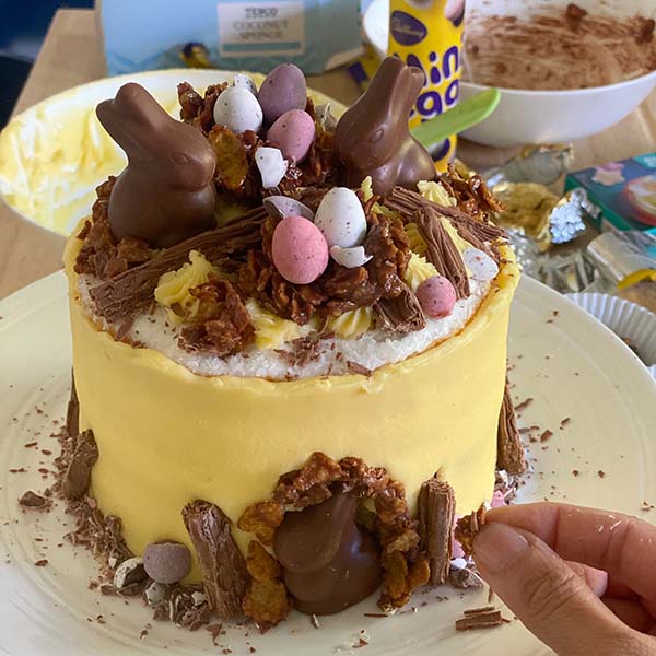 Fake Bake Recipe Tesco Easter Bunny Cake - bunny burrow