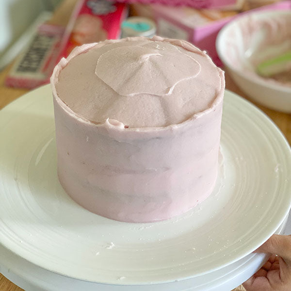 Fake Bake Recipe Tesco Strawberries & Cream Cake - frosted cake