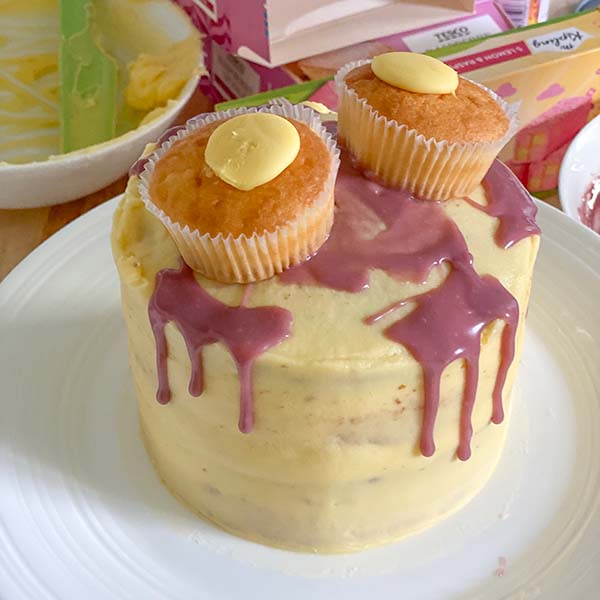 Fake Bake Tesco Lemon & Raspberry Cake Recipe - fairy cakes
