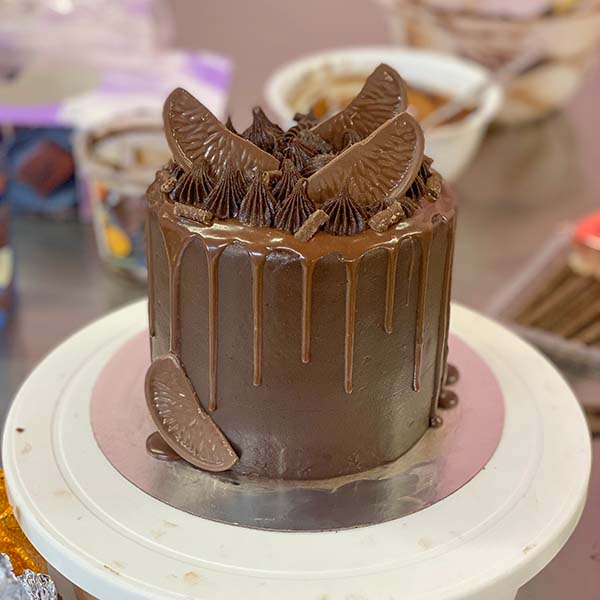 Fake Bakes Chocolate Orange Cake Recipe - decorate with terrys chocolate orange