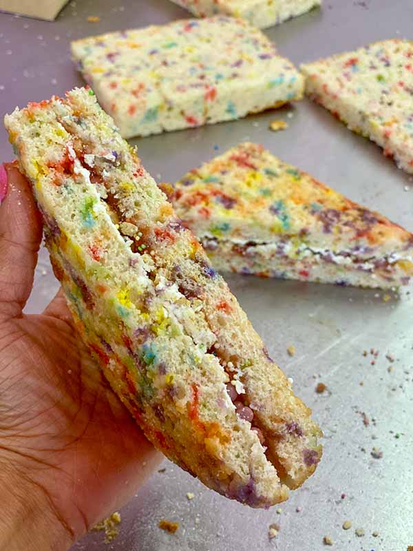 Funfetti Sponge Cake Sandwich