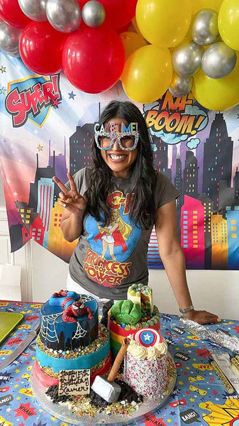 Marvel Superhero CHildren Birthday Cake