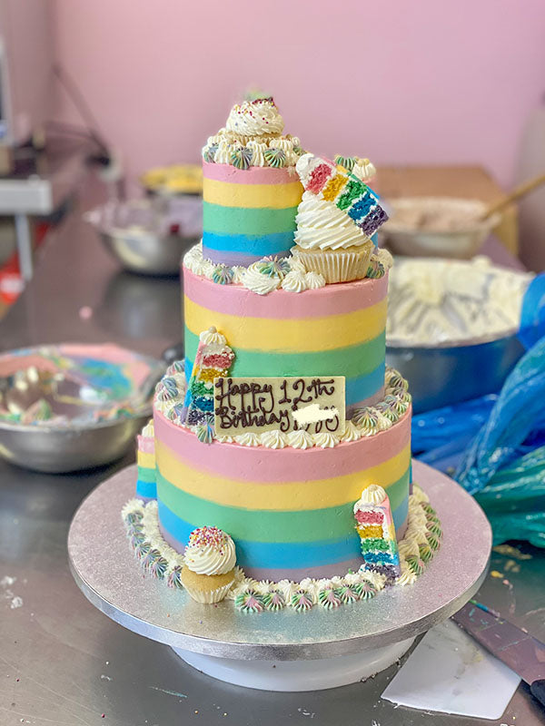 Mega Meta Rainbow Cake Chiswick