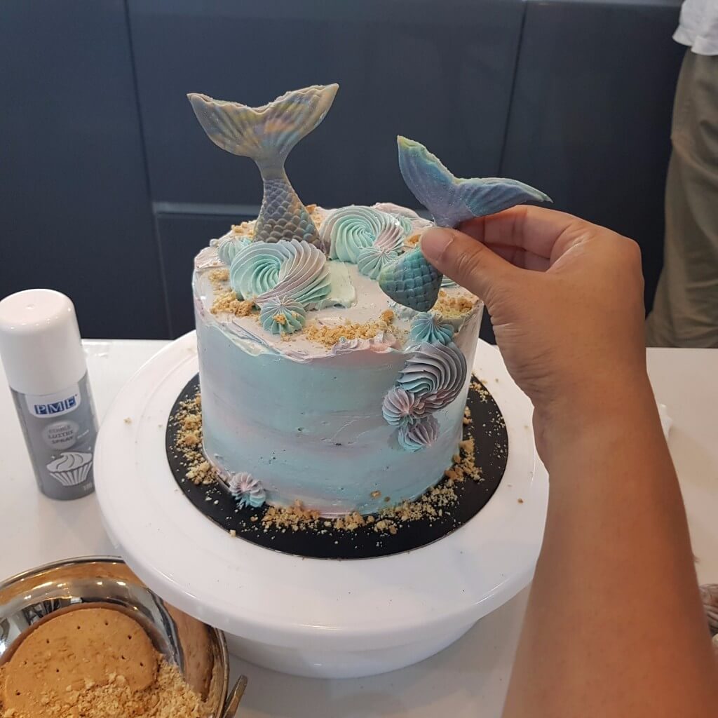 Mermaid Cake Recipe: mermaid tails