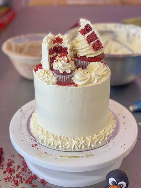 Meta Red Velvet Birthday Cake