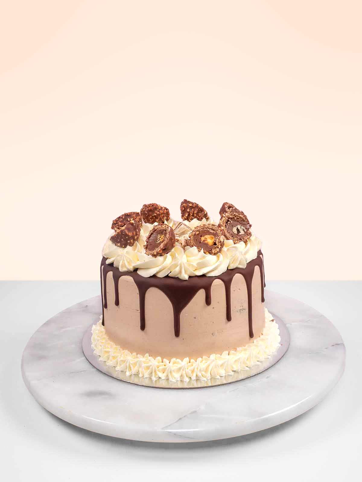 Raffaello & Ferrero Rocher Chocolate Cake – Flowers Box London