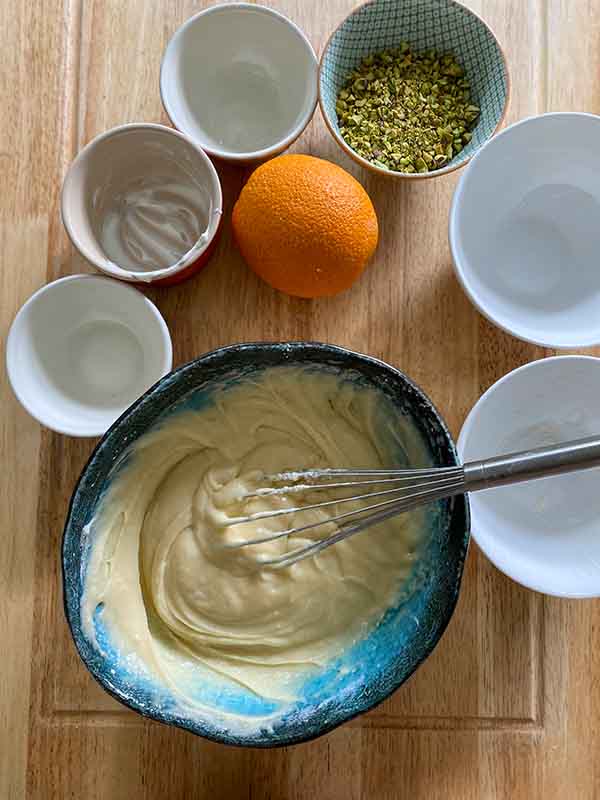 Orange and Pistachio Loaf Cake - basic hero sponge batter