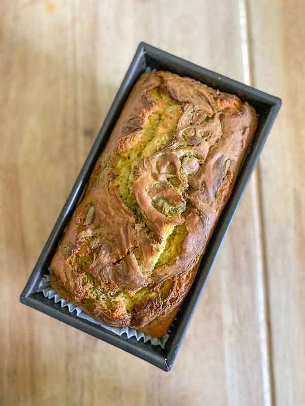 Orange and Pistachio Loaf Cake Baked