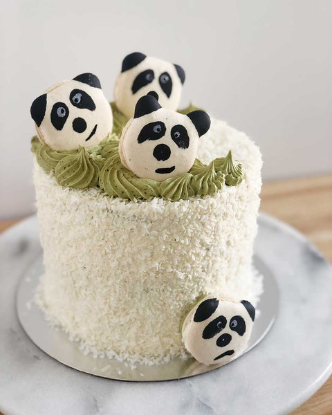 Panda Macaron Cake Recipe