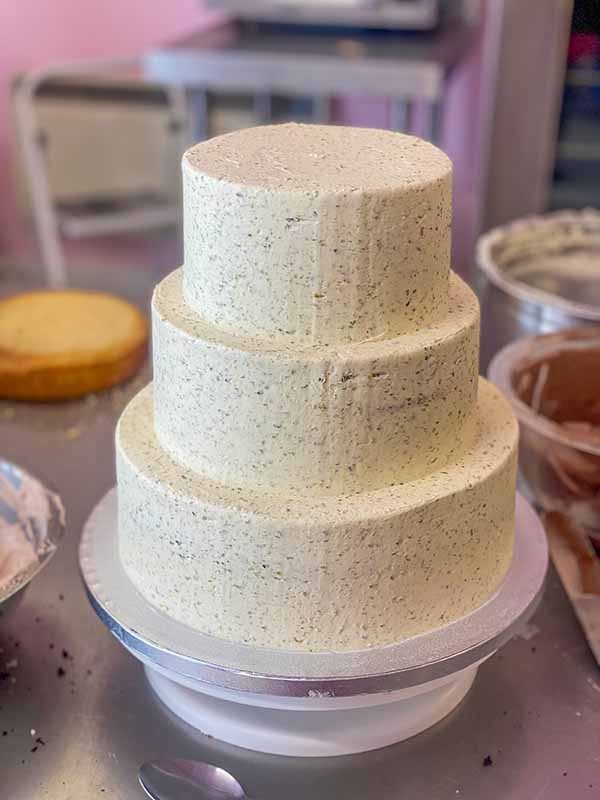 Pistachio Tiered Buttercream Cake