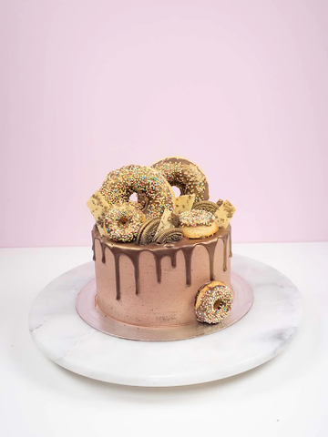 Chocolate Donut Drip Cake | Chocolate Donut Cake | Donut Cake – Liliyum  Patisserie & Cafe